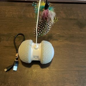 Electric Rechargeable feather cat toy